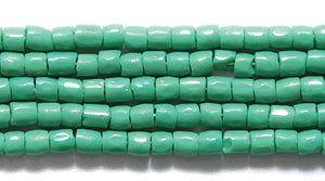 9SC184R: CZ Seed Bead 3-cut Opaque Green 9/0-1HK