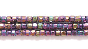 9SC599R: CZ Seed Bead 3-cut Purple Iris 9/0-1HK