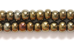 6SB558R: CZ Seed Bead Brown Iris 6/0-6STR