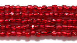 9SC444R: CZ Seed Bead 3-cut SIL-Line Ruby 9/0-1HK