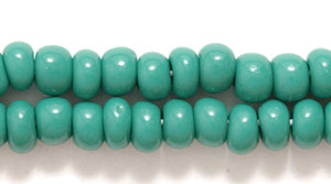 6SB186R: CZ Seed Bead Opaque DK Green 6/0-6STR