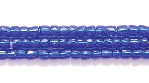 9SC478R: CZ Seed Bead 3-cut SIL-Line Cobalt 9/0-1HK