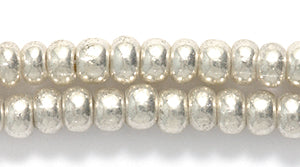 6SB813-WR: CZ Seed Bead Silver Wash 6/0-6STR