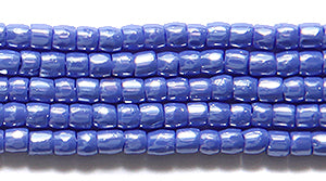 9SC372R: CZ Seed Bead 3-cut Opaque Blue Luster 9/0-1HK