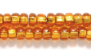 6SB456R: CZ Seed Bead SIL-Line DK Topaz 6/0-6STR