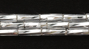 3BT412R: CZ Bugle Twisted Silverlined Crystal #3-1HK