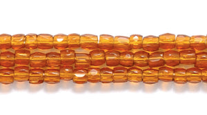 9SC258R: CZ Seed Bead 3-cut Trans Deep Topaz 9/0-1HK