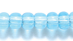 1SB263R: CZ Seed Bead Trans LT Aqua 1/0 - 1 STR