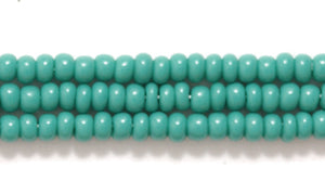 10SB186R: CZ Seed Bead Opaque DK Green 10/0-1HK