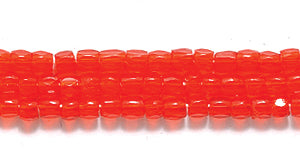 9SC238R: CZ Seed Bead 3-cut Trans DK Orange 9/0-1HK