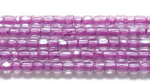 9SC3797R: CZ Seed Bead 3-cut Crystal Color Lined Lilac Luster 9/0-1HK