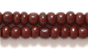 6SB156R: CZ Seed Bead Opaque Chocolate Brown 6/0-6STR