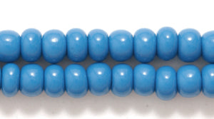 6SB167R: CZ Seed Bead Opaque Slate Blue 6/0-6STR