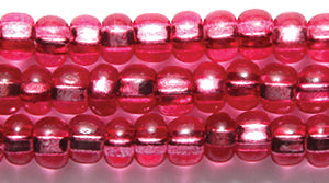 6SB444-DYR: CZ Seed Bead SIL-Line Dyed Watermelon 6/0-6STR