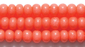 6SB6136R: CZ Seed Bead Sol Gel Coral 6/0-6STR