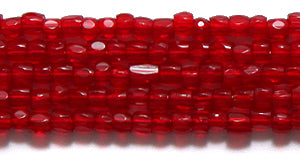 9SC244R: CZ Seed Bead 3-cut Trans Ruby 9/0-1HK