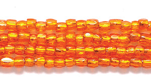 9SC434R: CZ Seed Bead 3-cut SIL-Line MED Orange 9/0-1HK