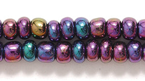 6SB599R: CZ Seed Bead Purple Iris 6/0-6STR