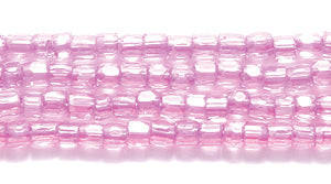 9SC795-LR: CZ Seed Bead 3-cut Color Lined Luster Fuchsia 9/0-1HK