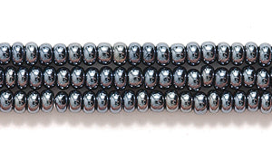 10SB309R: CZ Seed Bead Gunmetal 10/0-1HK