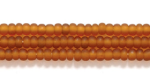 10SB256-MR: CZ Seed Bead TRANS DK Topaz Matte 10/0-1HK