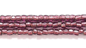 9SC499R: CZ Seed Bead 3-cut SIL-Line Deep Amethyst 9/0-1HK