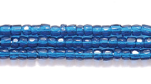 9SC269R: CZ Seed Bead 3-cut Trans Montana Blue 9/0-1HK