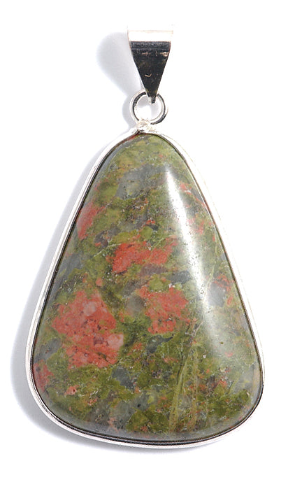 ST448-B: Unakite Pendant 30x40mm