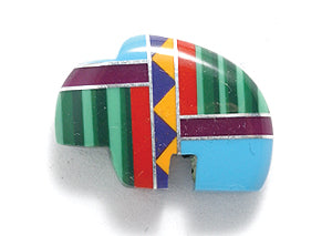 95ST585: Southwest Inlay Buffalo 13x18mm-1PC