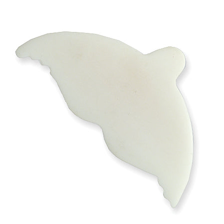 BN370: BN370 Bone Whale Tail 25x42mm 5PC