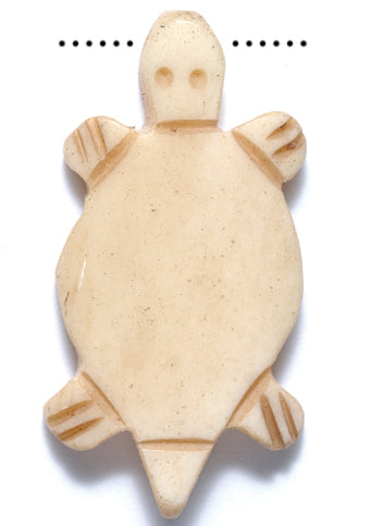 BN228-TS: BN228-TS Bone Sea Turtle TEA-D Small 18x41mm 6PC