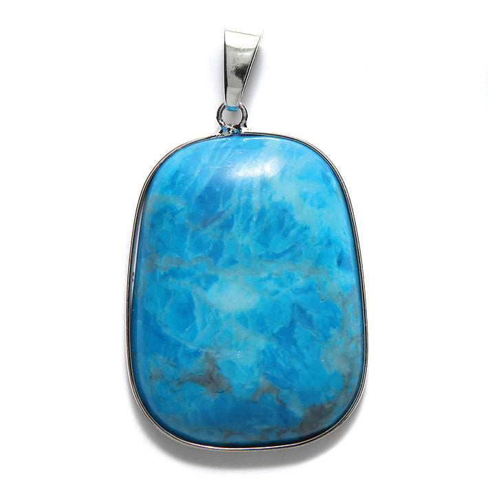 ST435-B: Howlite Turquoise Pendant 30x40mm