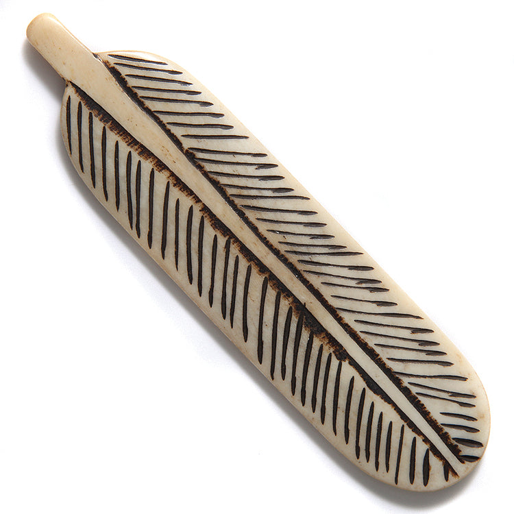 BN325-AN: BN325-AN Bone Feather Antd 34x120mm 1PC