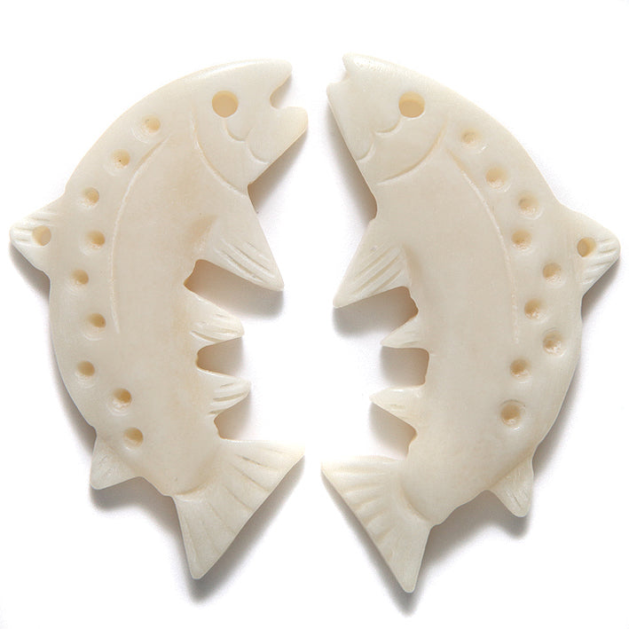 BN375-69: BN375-69 Bone Jumping Fish/salmon 28x55mm 1 Pair