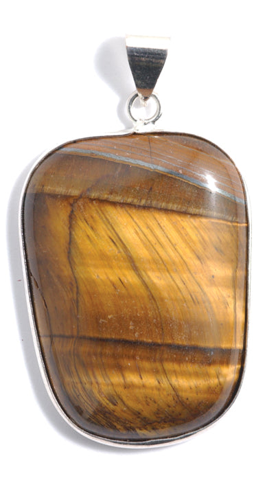 ST400-B: Tiger Eye Pendant  30x40mm