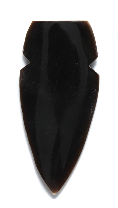 HR293-52B: Horn Spear Head Black 25x52mm 2IN 1PC