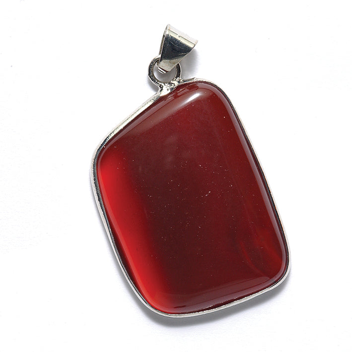 ST428-B: Red Agate Pendant 30x40mm