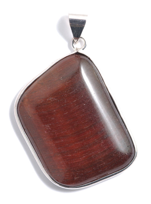 ST421-B: Red Tiger Eye Pendant 30x40mm