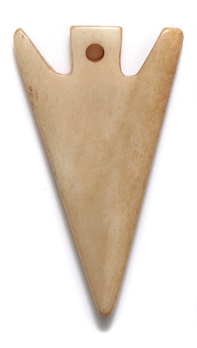 BN375-53: BN375-53 Bone Tea Arrow Head 50mm 2PC