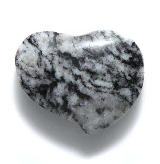 ST5601-50: Zebra Stone Heart Focal 30mm