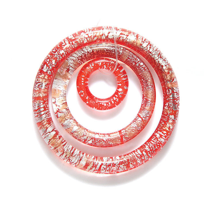 FV7200-9: 3 Ring PNDNT Transparent Red/silver 16/32/45mm 1SE