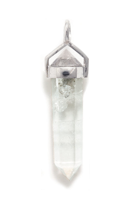 1ST411: Quartz Crystal PNDNT Sterling Silver 40-45mm