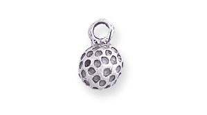 PW9024-S: Charm Golf Ball Ant Pewter 5x10mm 1PC