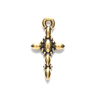 TC2194-AG: Fancy Cross 18mm Ant GLD