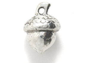 PW9148-S: Charm Acorn Ant Pewter 11x15mm 1PC