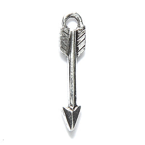 PW6376-S: Charm Arrow 23mm Ant Pewter 1PC