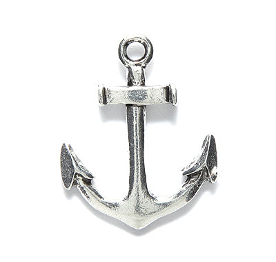 PW6374-S: Charm Anchor 26mm Ant Pewter 1PC