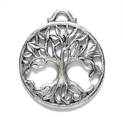 PW6372-S: Charm Tree Of Life Silver 29mm-1PC