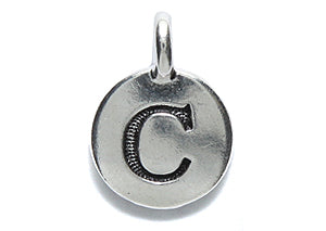 TC240-CS: Charm Letter C Ant SIL 11.5x16mm