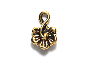 TC2547-AG: Charm Small Blossom 8x12mm Ant GLD